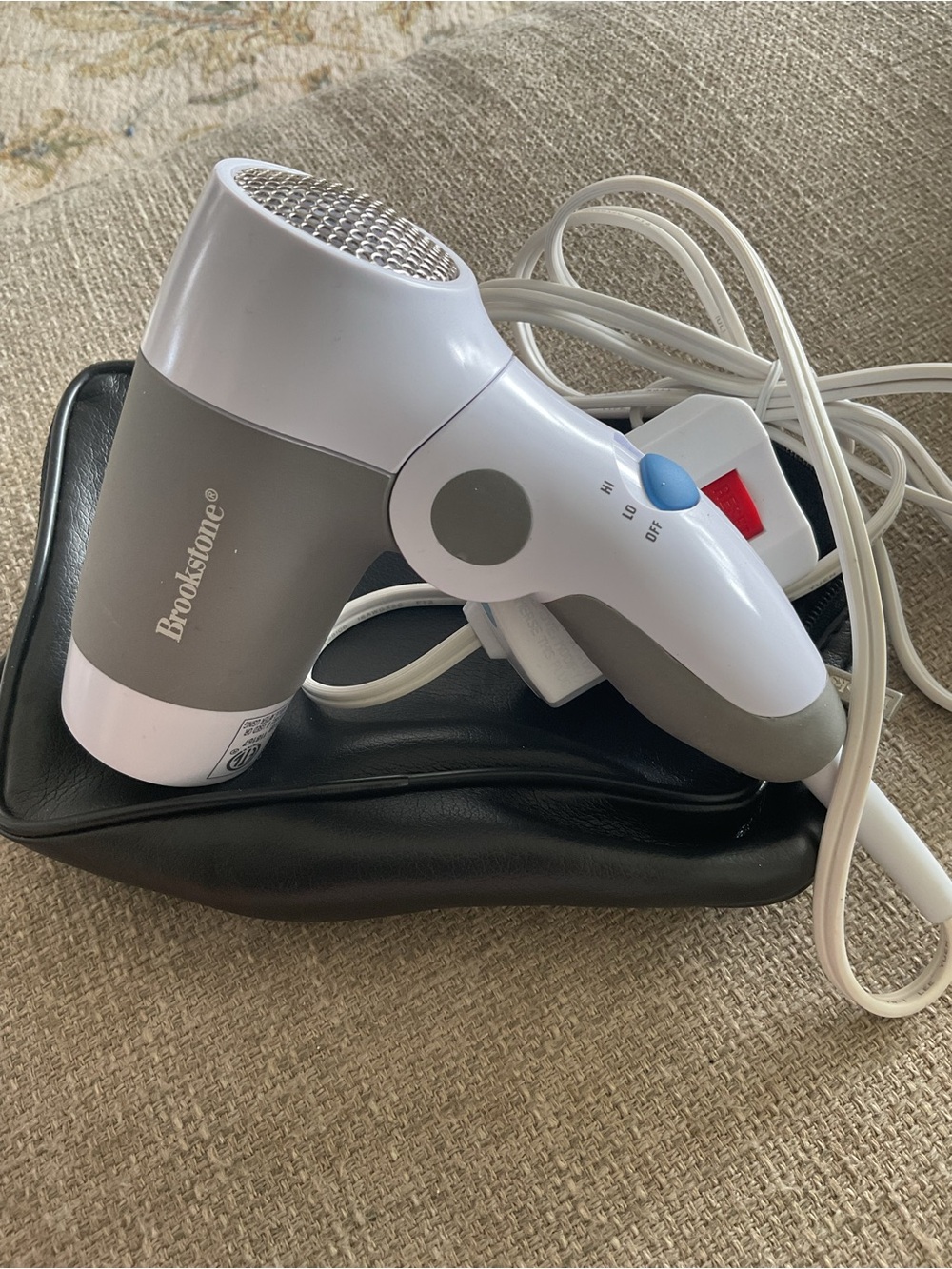 Brookstone Compact Foldable Travel Hair Dryer